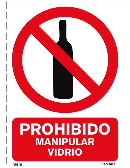 PROHIBIDO MANIPULAR VIDRIO