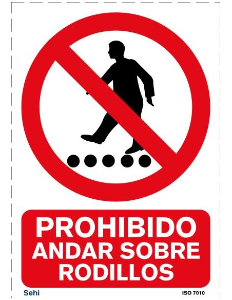 PROHIBIDO ANDAR SOBRE RODILLOS