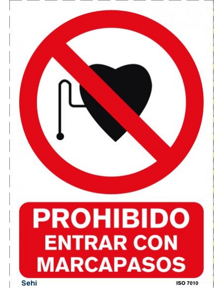 PROHIBIDO ENTRAR CON MARCAPASOS