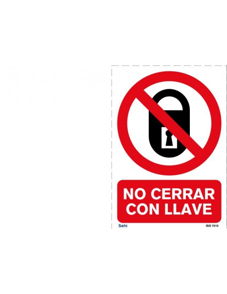 NO CERRAR CON LLAVE