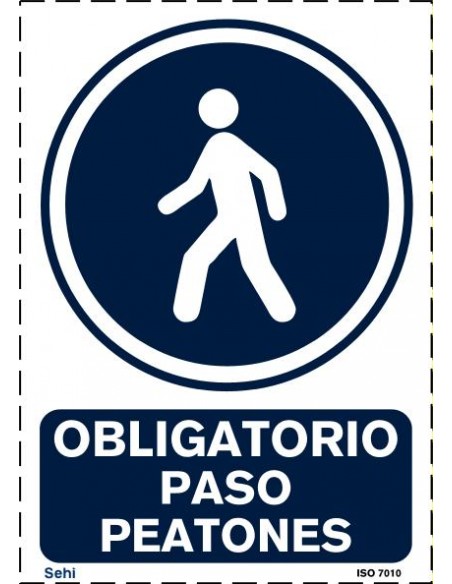 OBLIGATORIO PASO DE PEATONES