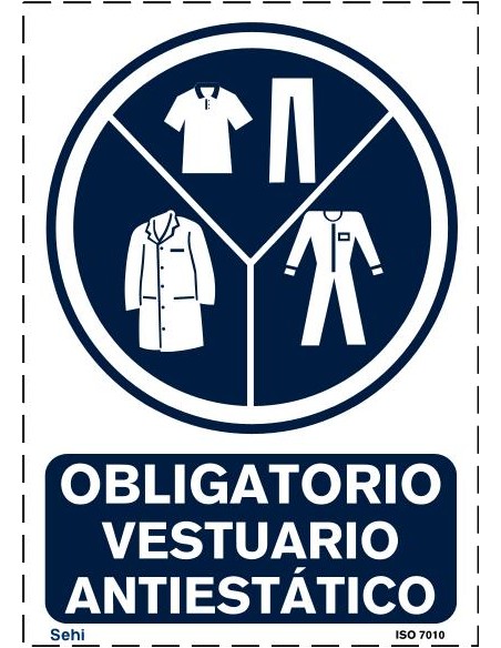 OBLIGATORIO VESTUARIO ANTIESTATICO