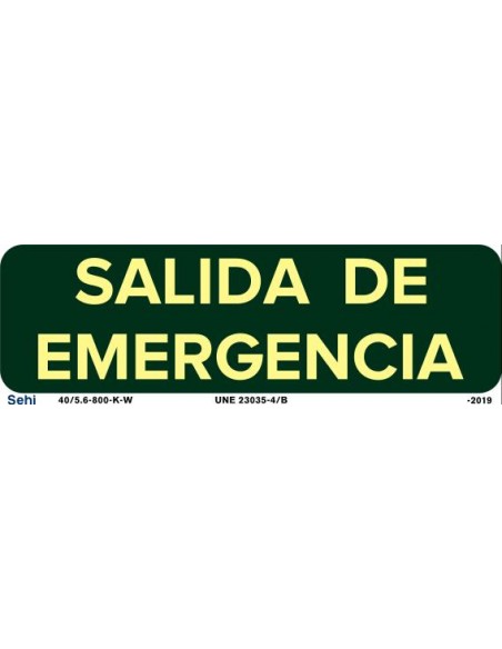 SEÑAL SALIDA DE EMERGENCIA