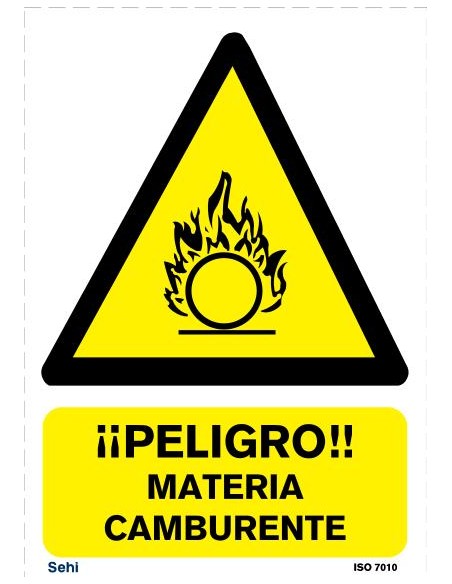 PELIGRO MATERIA COMBURENTE