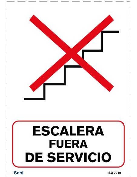 ESCALERA FUERA DE SERVICIO