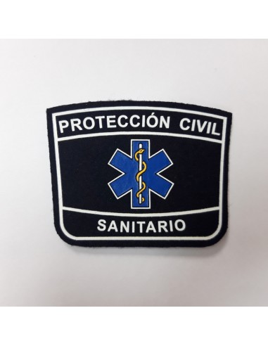EMBLEMA PARCHE PROTECCION CIVIL SANITARIO (UD)
