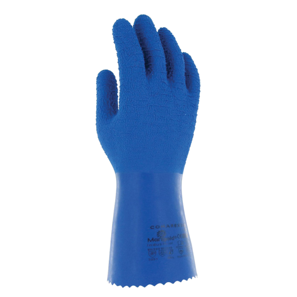 GUANTE RUGOSO LATEX QUIMICO COMAREX 35 BL