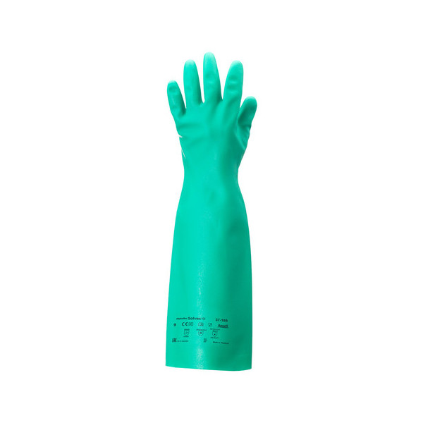 GUANTE NITRILO VERDE 45 CM 37-185