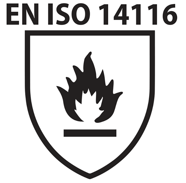 NORMA EN ISO 14116 protección contra el calor y la llama